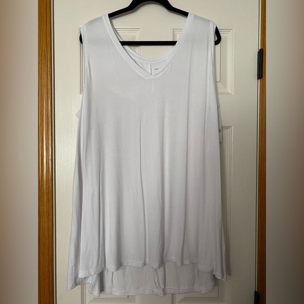 White swing tank top
